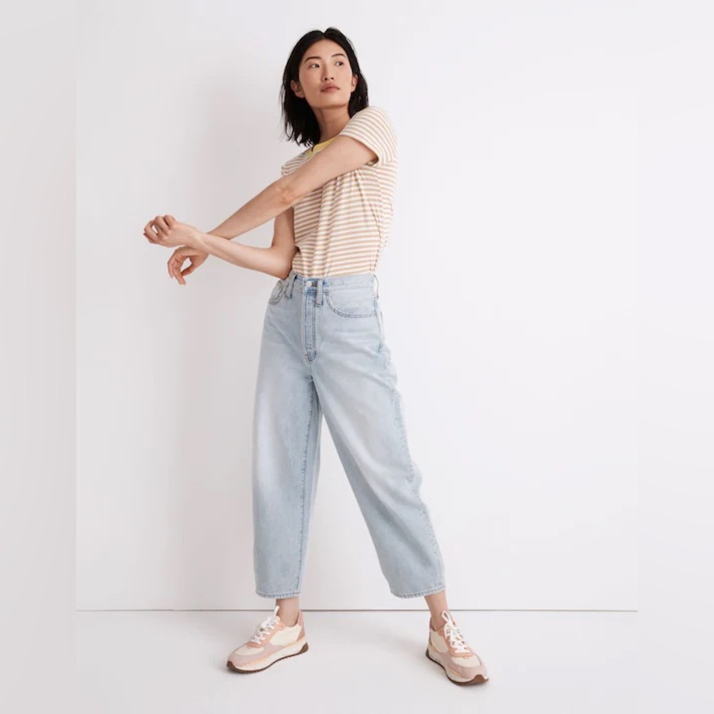 Madewell Balloon Jeans in Fitzgerald Wash